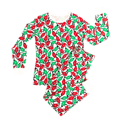 Norani Organic Adult Women's Pajamas - Holiday Lights