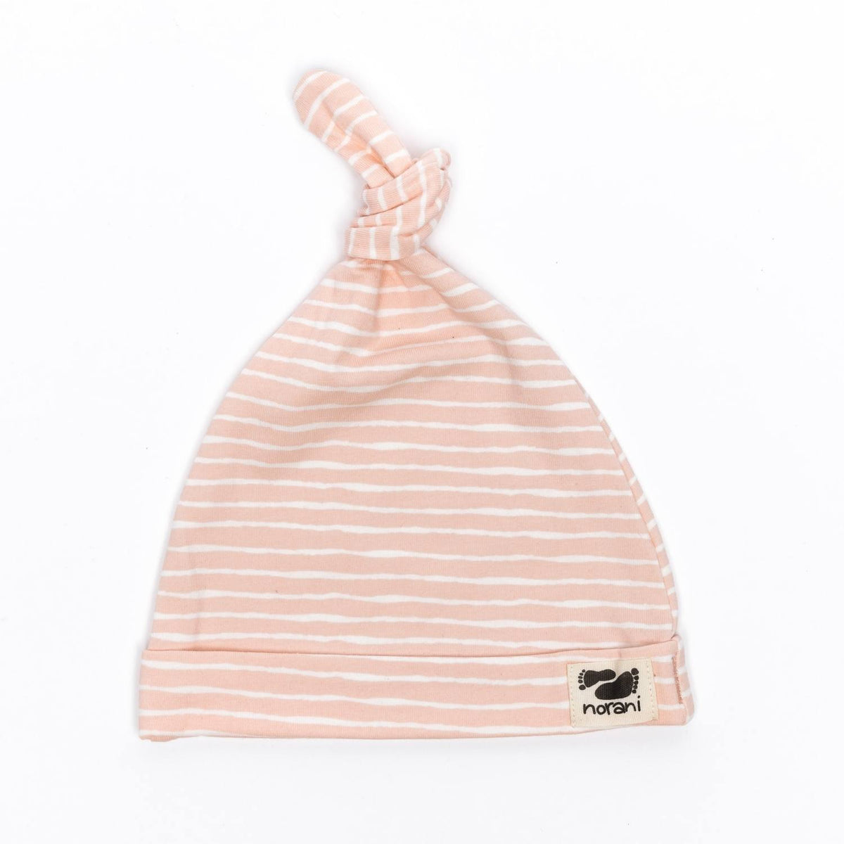 Norani Baby Baby Beanie - pink stripes