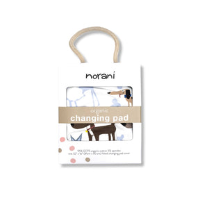 Norani Baby Organic Changing Pad Cover - Dogs