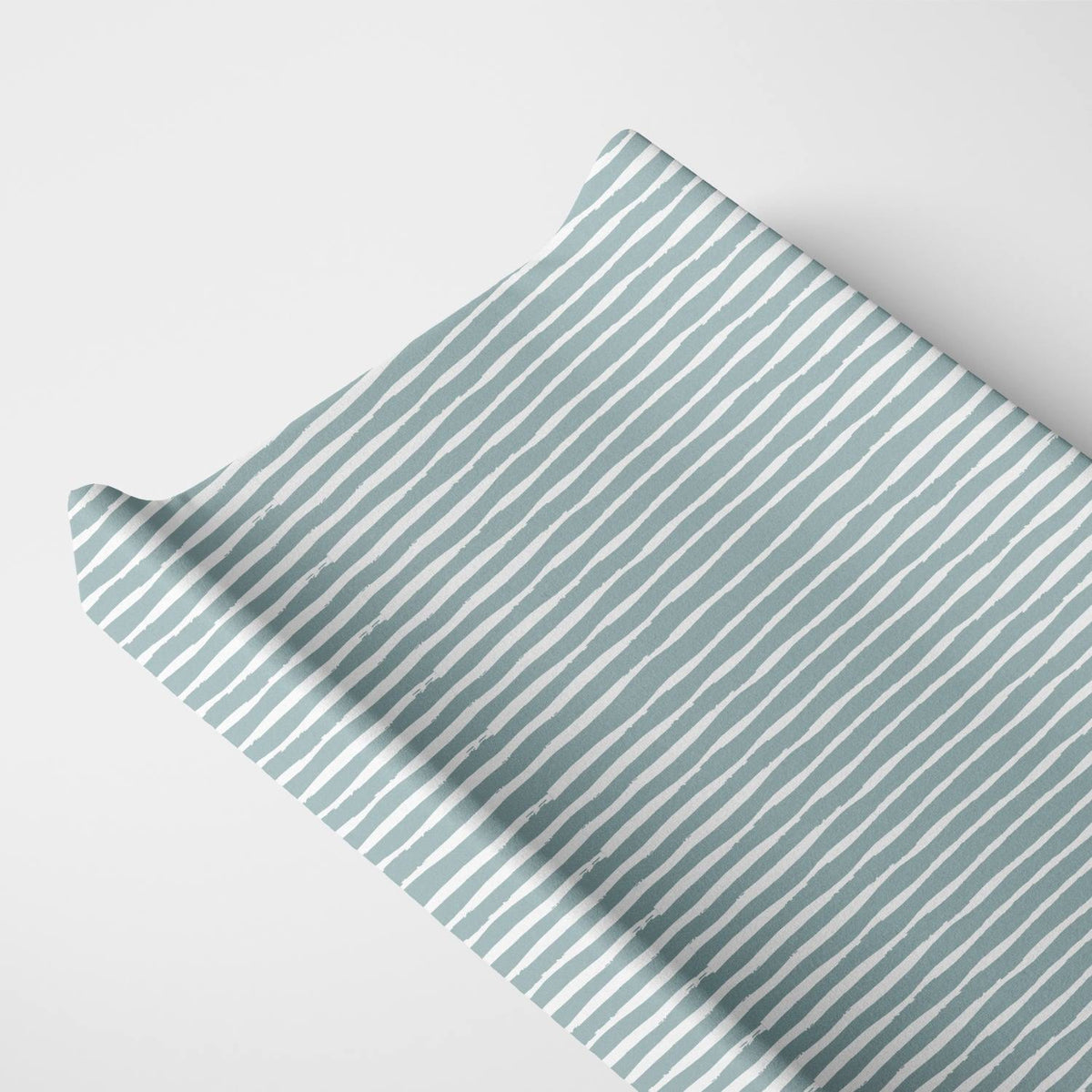 Norani Baby Changing Pad Cover - Green Stripes