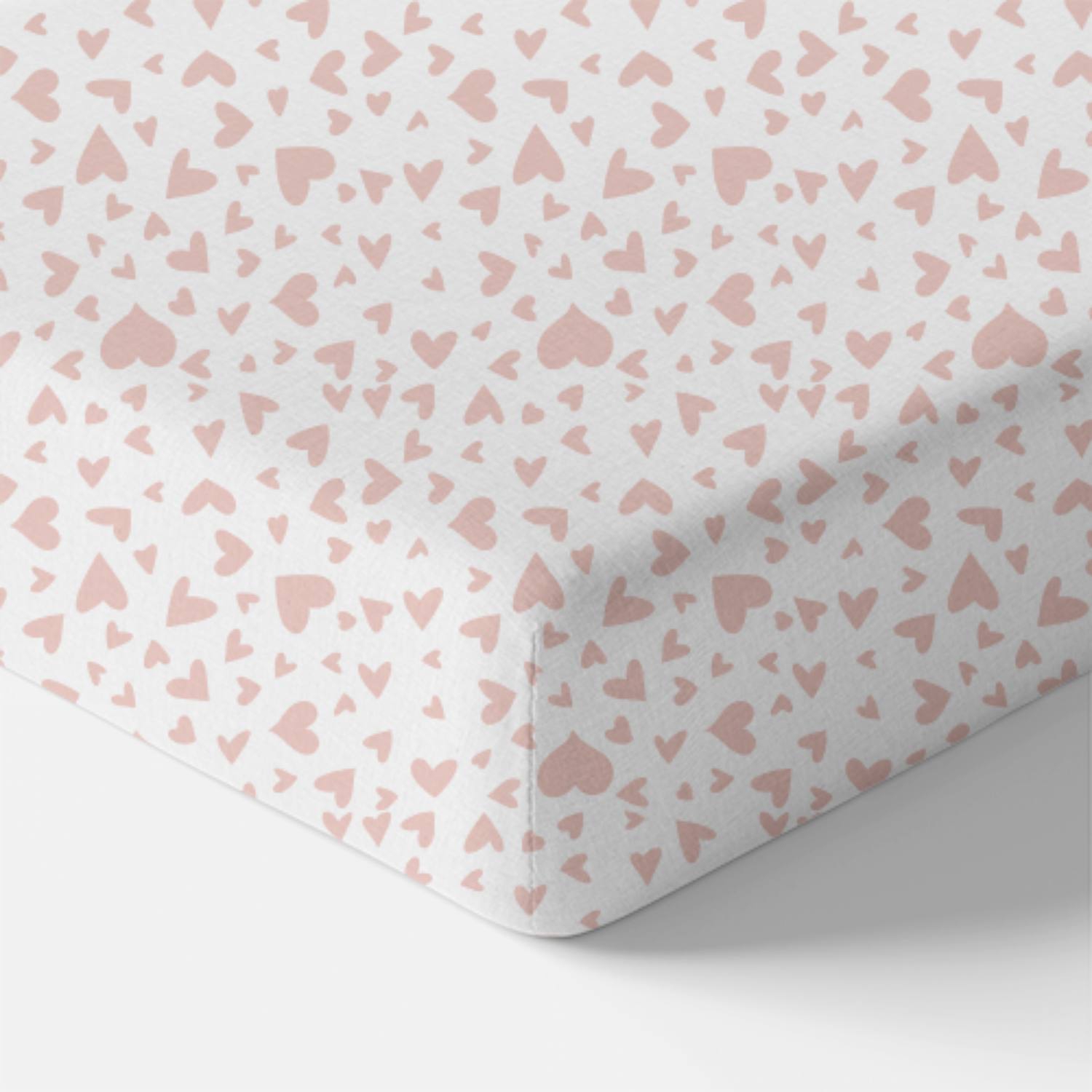 Norani Baby Changing Pad Cover- Pink Hearts