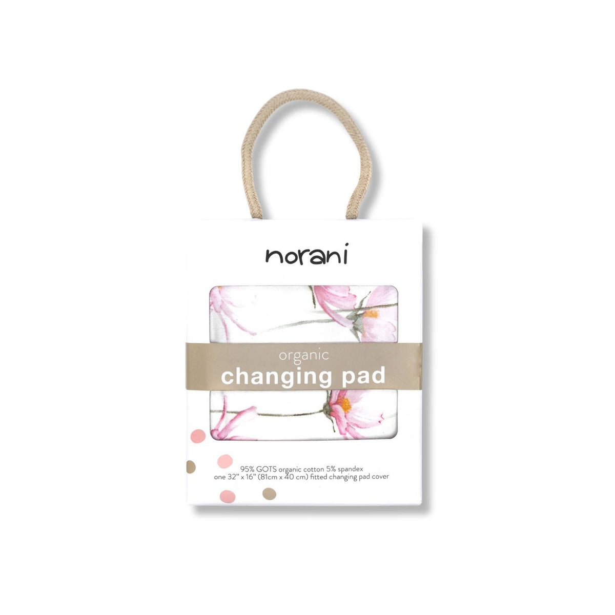 Norani Baby Changing Pad Cover - Pink Petals