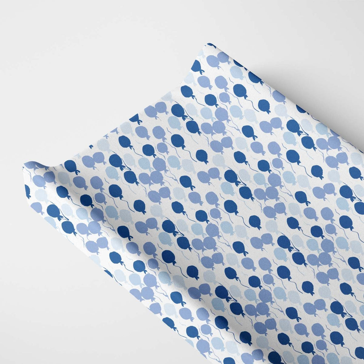 Norani Baby Changing Pad Cover in Blue Balloons