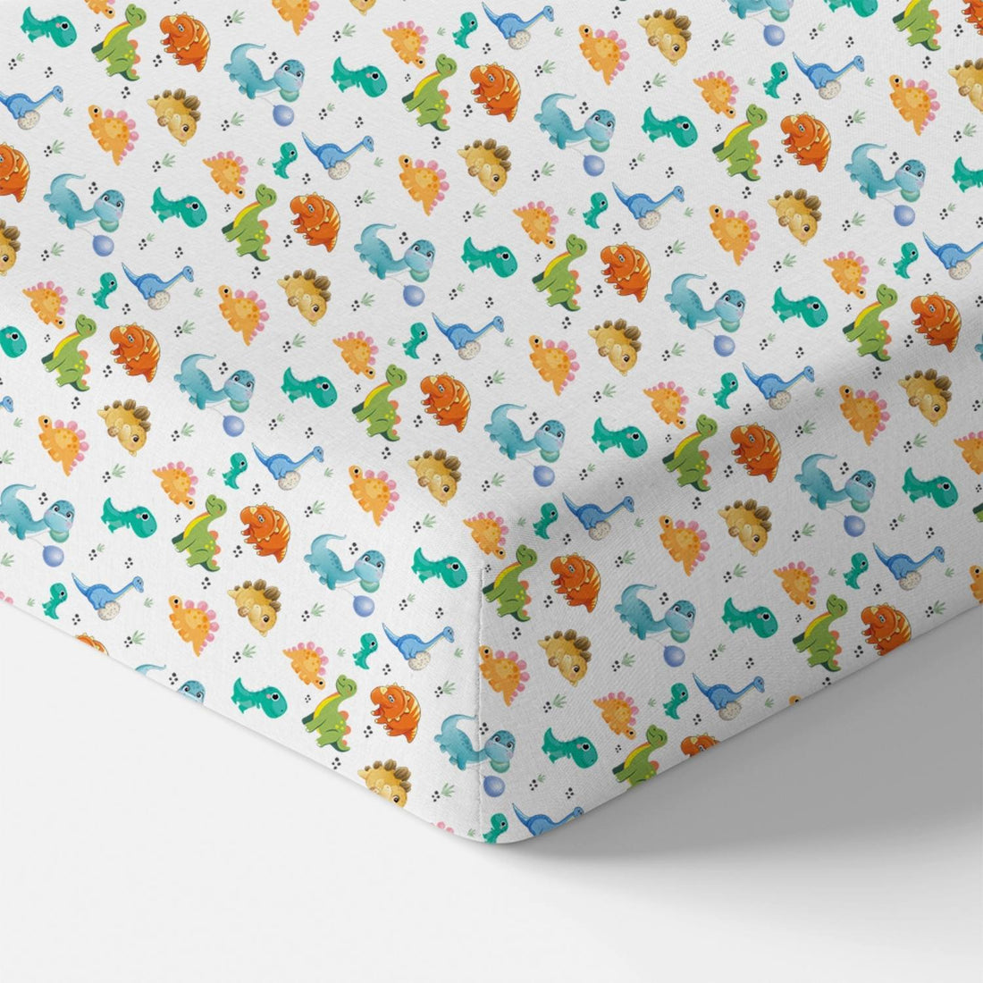 Norani Baby Crib Sheet- Dinosaurs