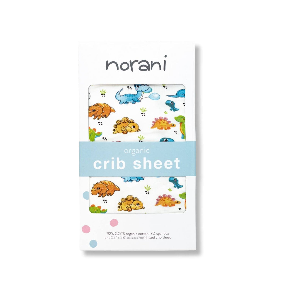 Norani Baby Crib Sheet- Dinosaurs