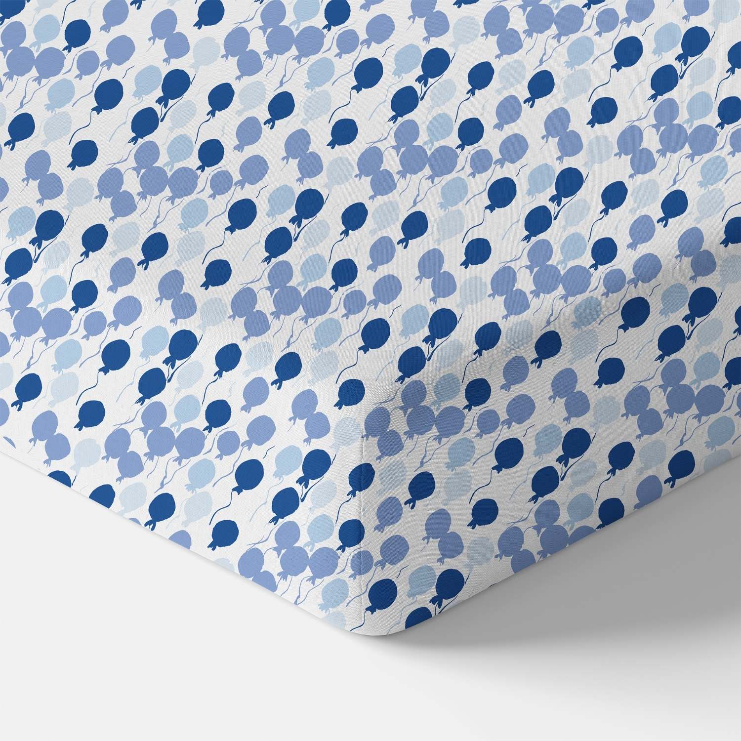 Norani Baby Crib Sheet in Blue Balloons