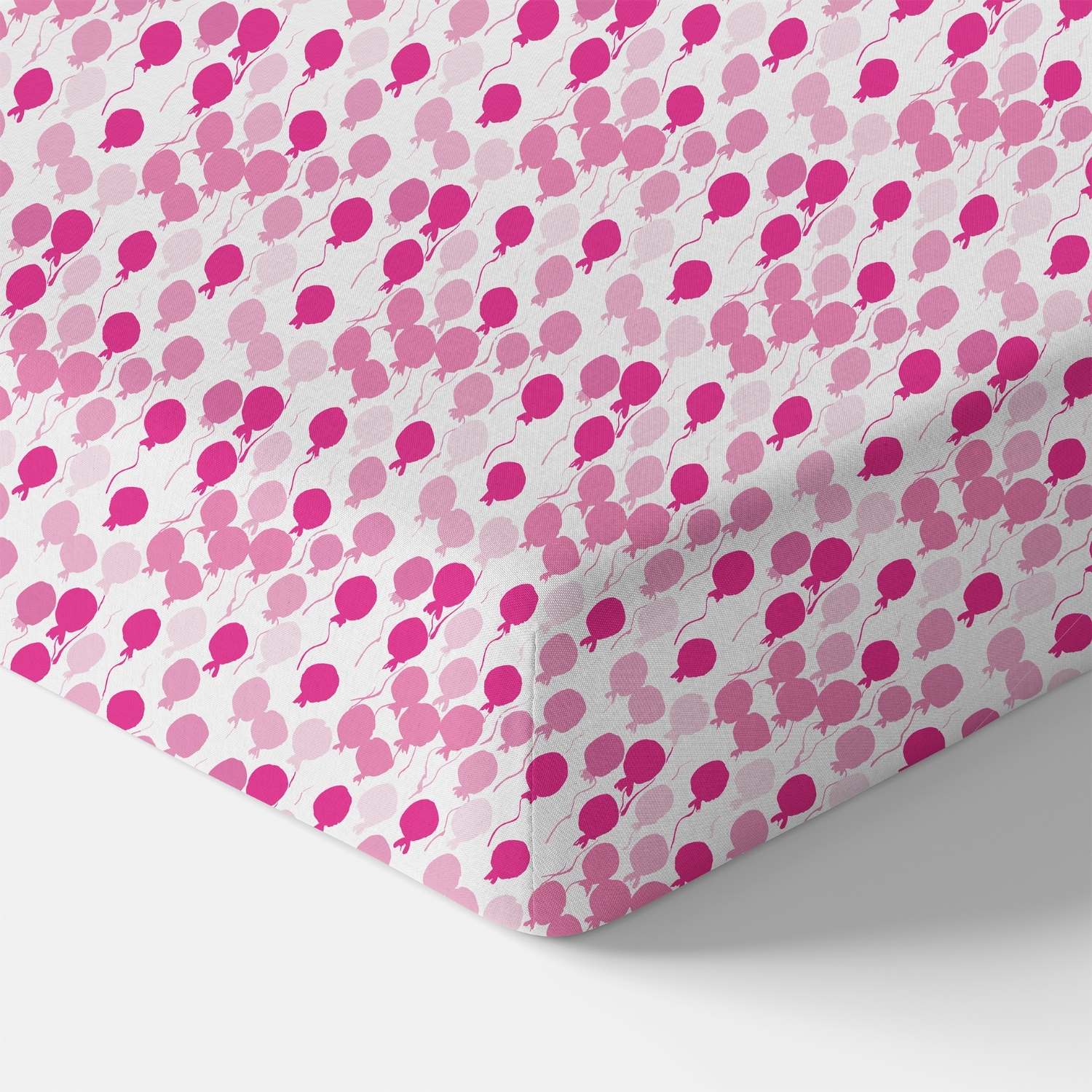 Norani Baby Crib Sheet in Pink Balloons