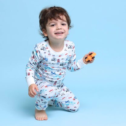 Norani Baby Organic Kids Pajamas - Transportation