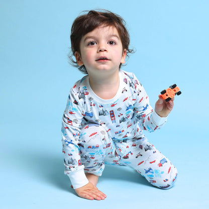 Norani Baby Organic Kids Pajamas - Transportation