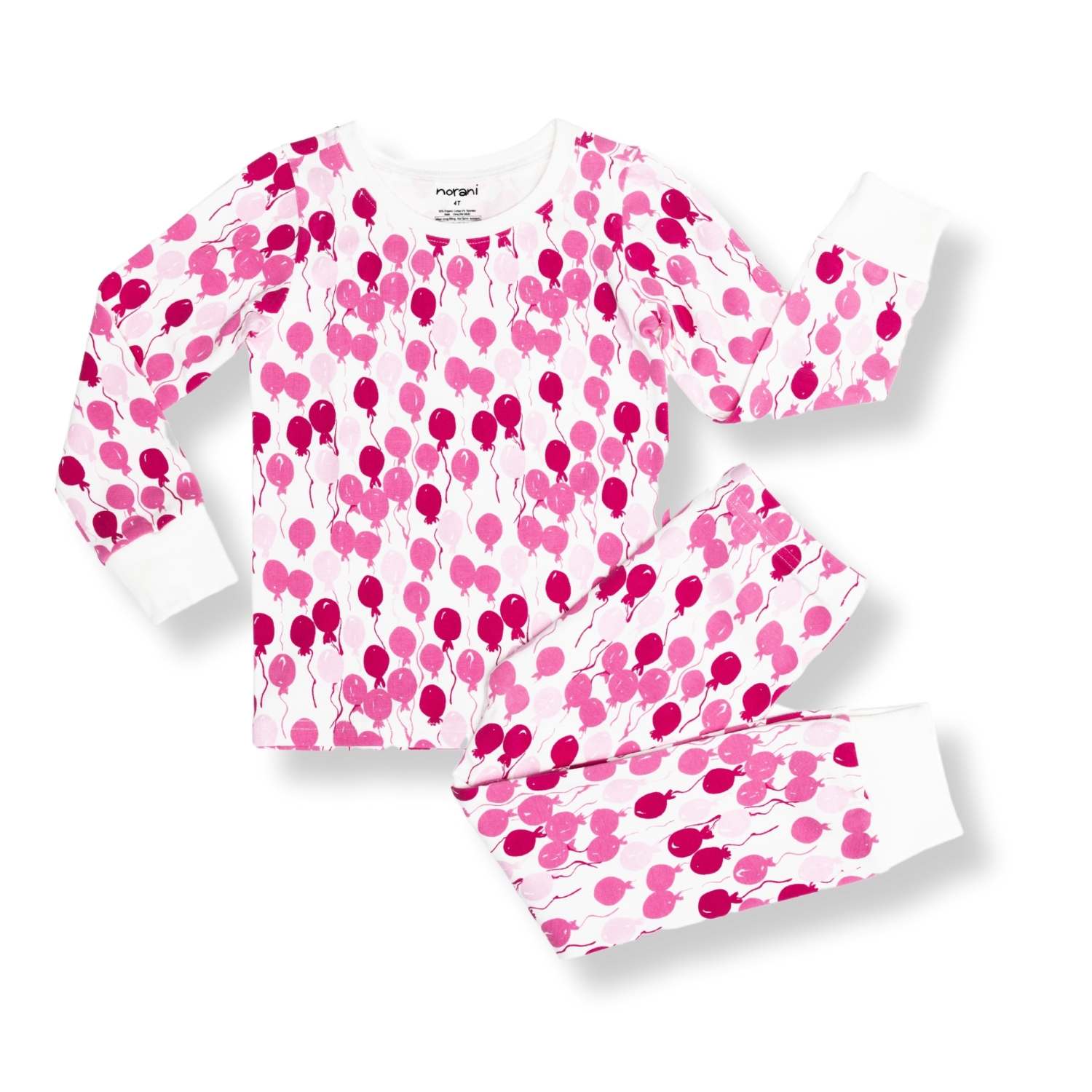 Norani Baby Pajamas Pink Balloons