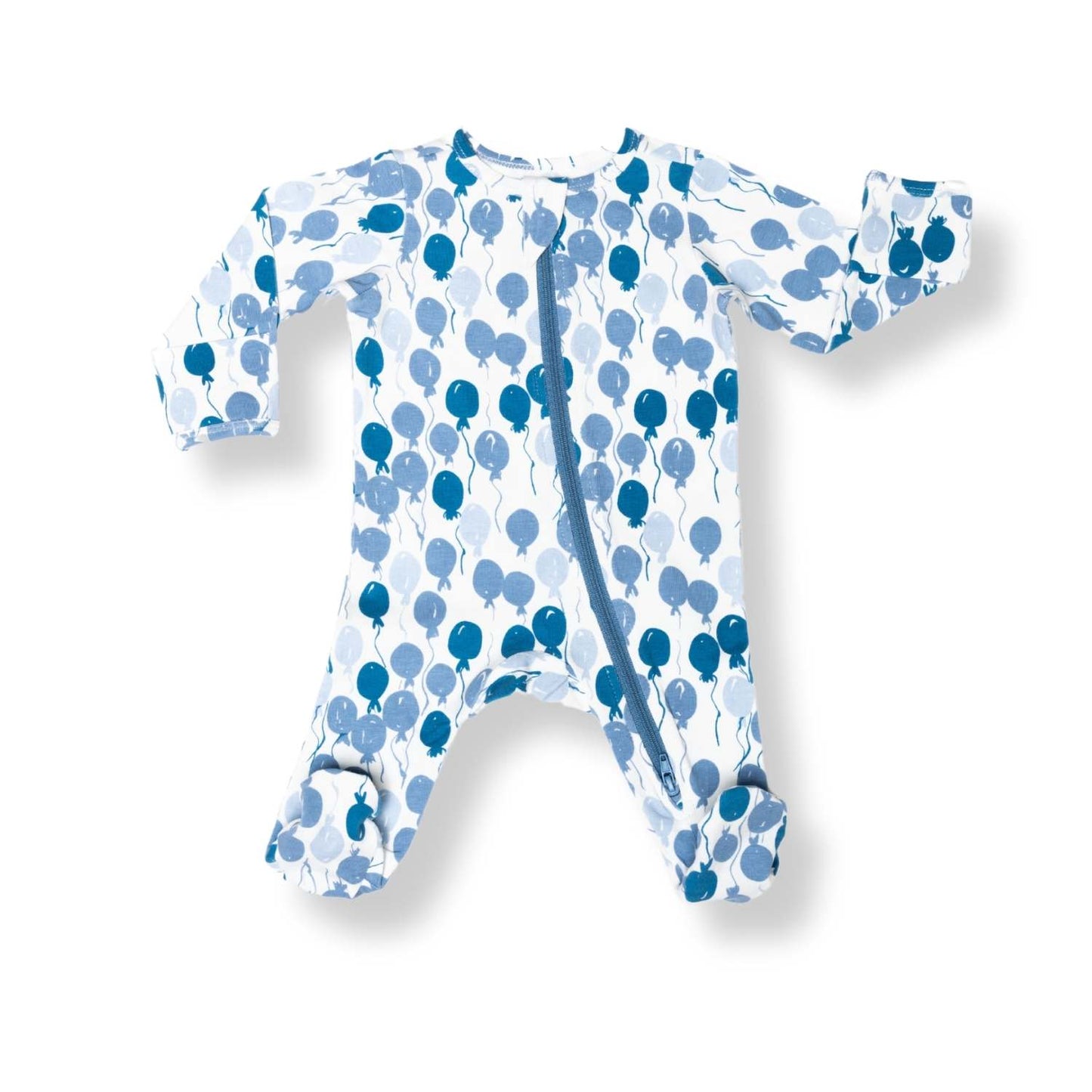 Norani Baby Organic Footie - Blue Balloons