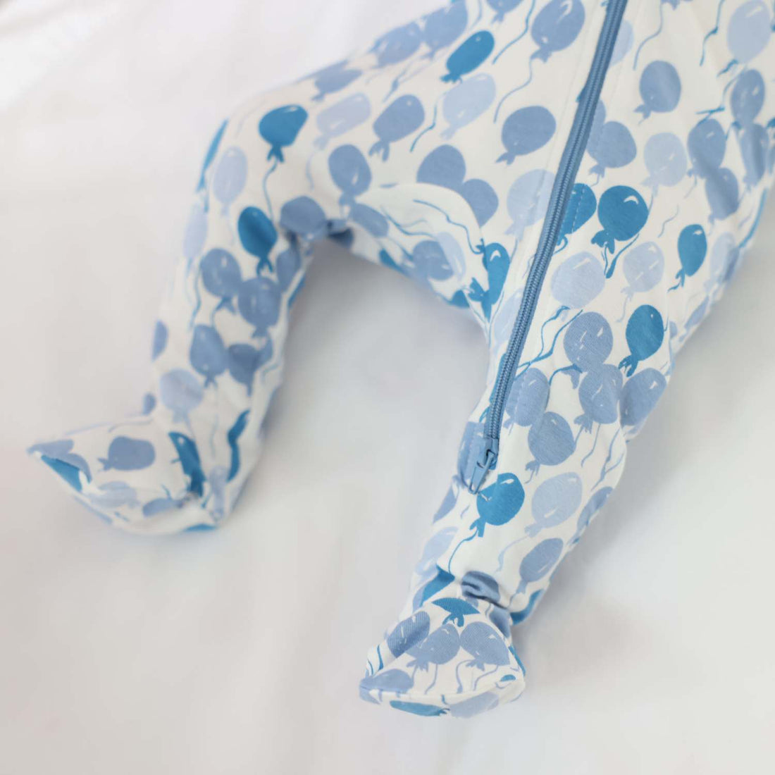 Norani Baby Organic Footie - Blue Balloons