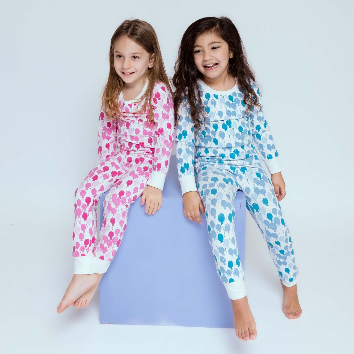 Organic Kids Pajamas - Blue Balloons - Norani Baby