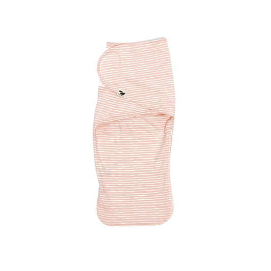 norani baby snugababe sleep pod in Pink and white stripes