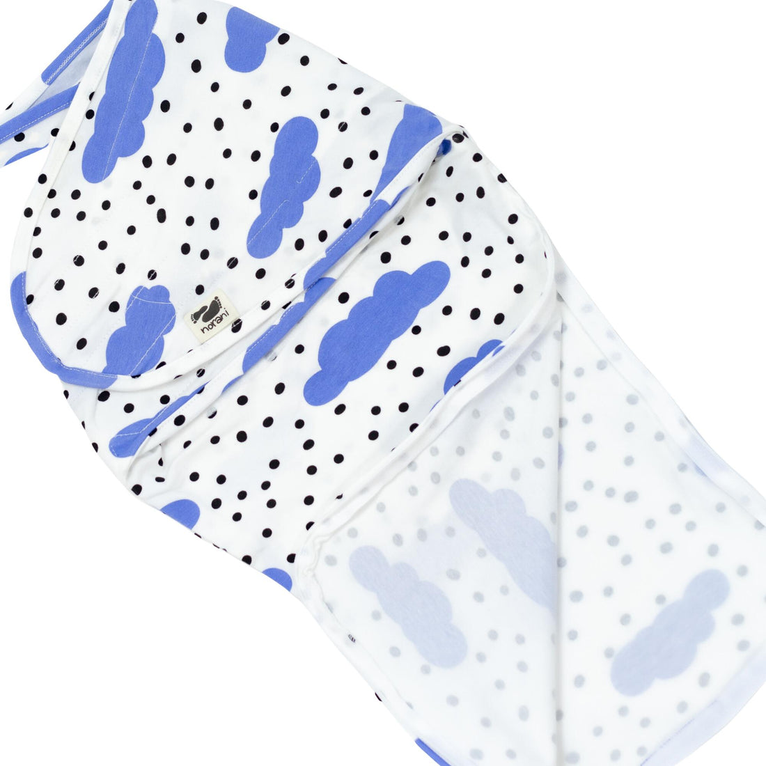 Norani Baby snugababe swaddle pod in cloud print