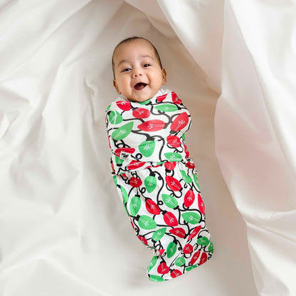 Norani Baby Snugababe Swaddle Pod - Holiday Lights