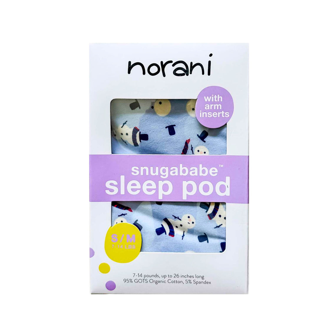 Norani Baby Snugababe Swaddle Pod Box - Snowman