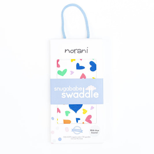 Colorful Hearts Snugababe Swaddle™ Wrap