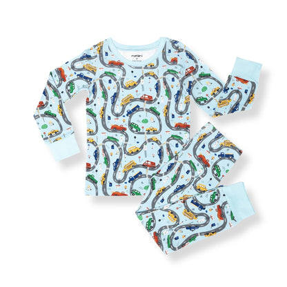 Norani Baby Pajamas in Car print