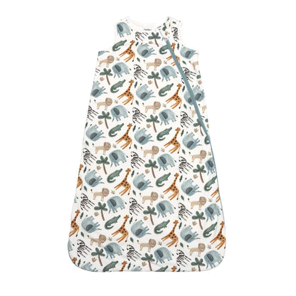 Norani Baby One & Done Sleep Sack - in Safari animals