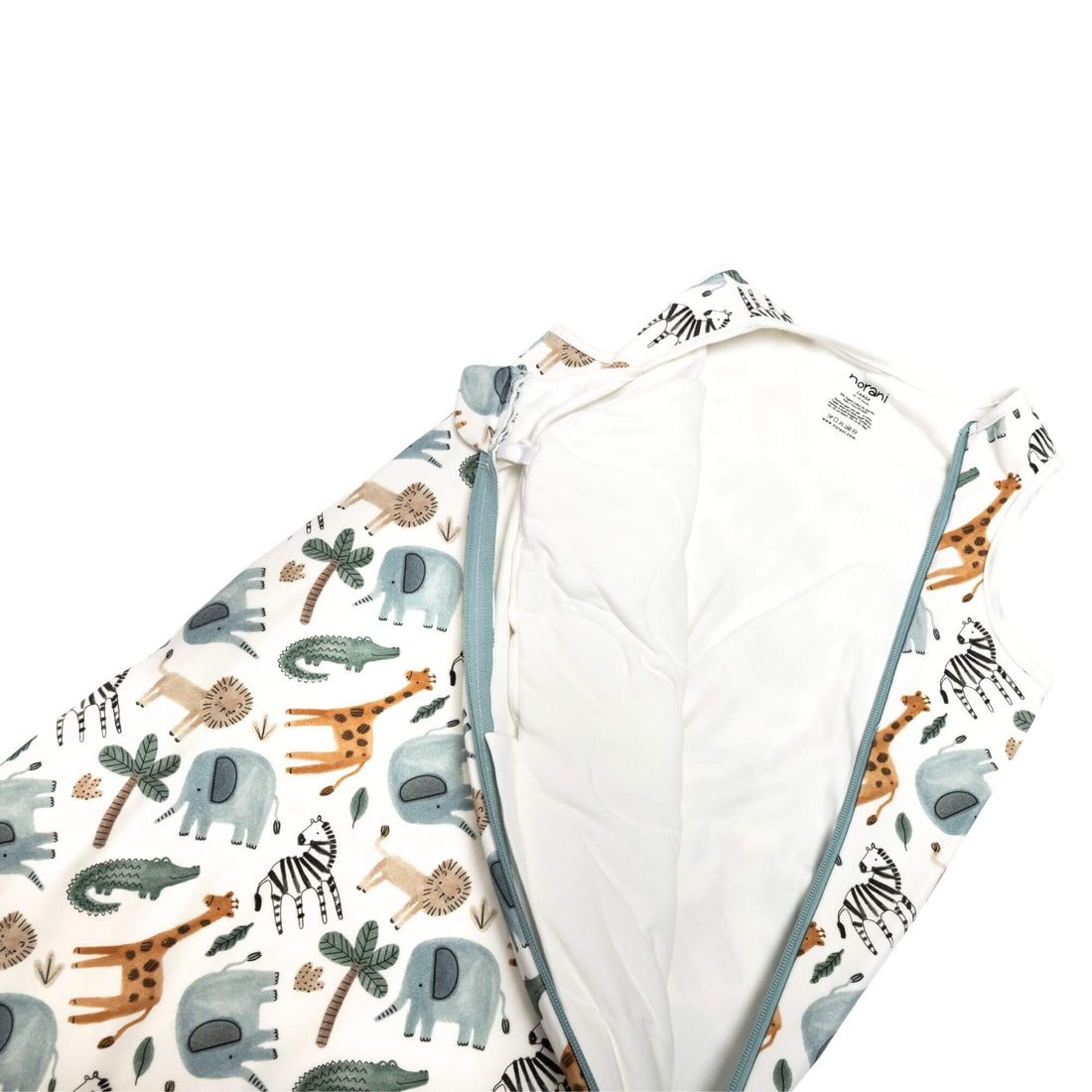 Norani Baby One & Done Sleep Sack - in Safari animals