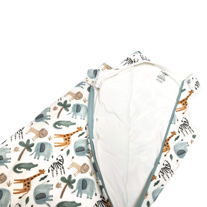 Norani Baby One & Done Sleep Sack - in Safari animals