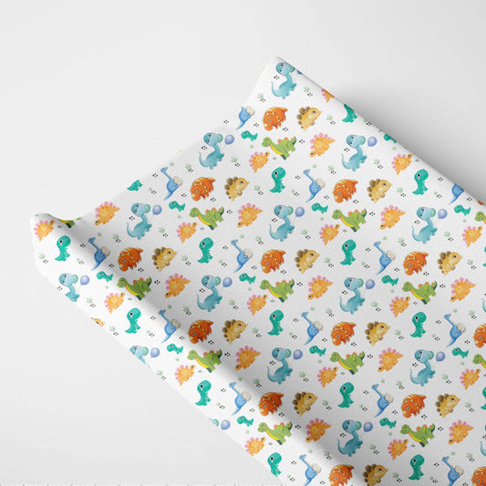 Organic Changing Pad Cover - Dinosaurs