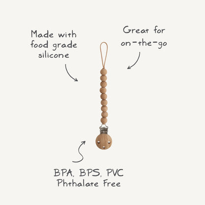 Silicone Pacifier Clip | Hera - Norani Baby