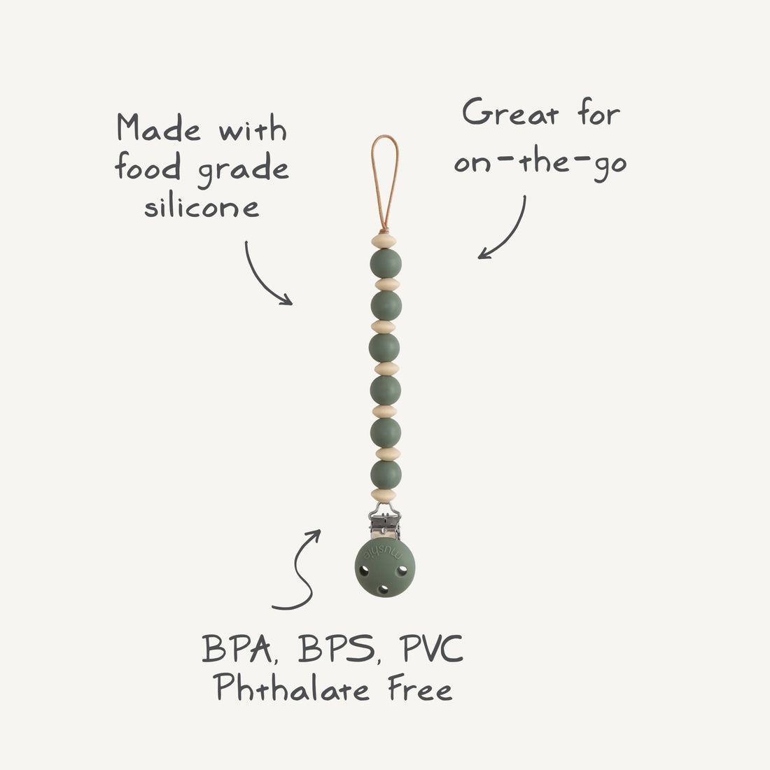 Silicone Pacifier Clip | Luna - Norani Baby