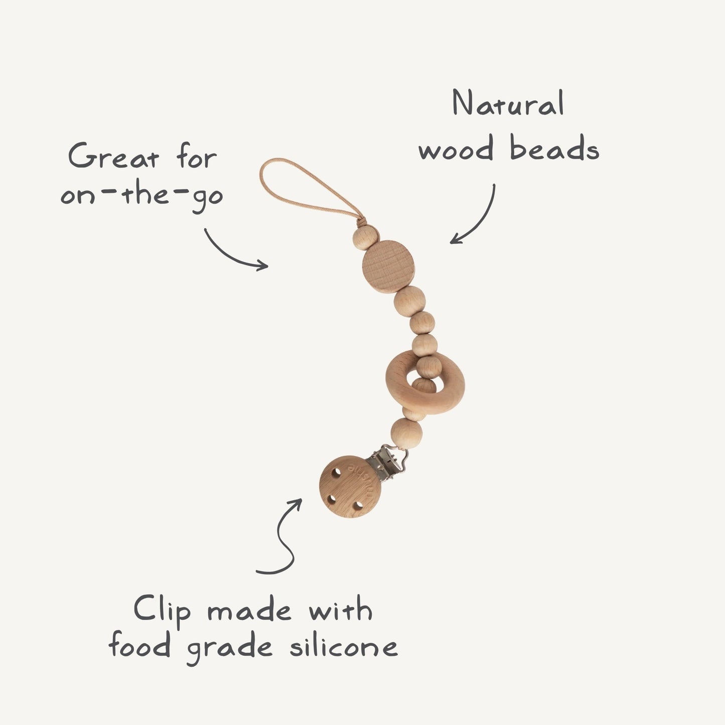 Silicone Pacifier Clip | Mila - Norani Baby