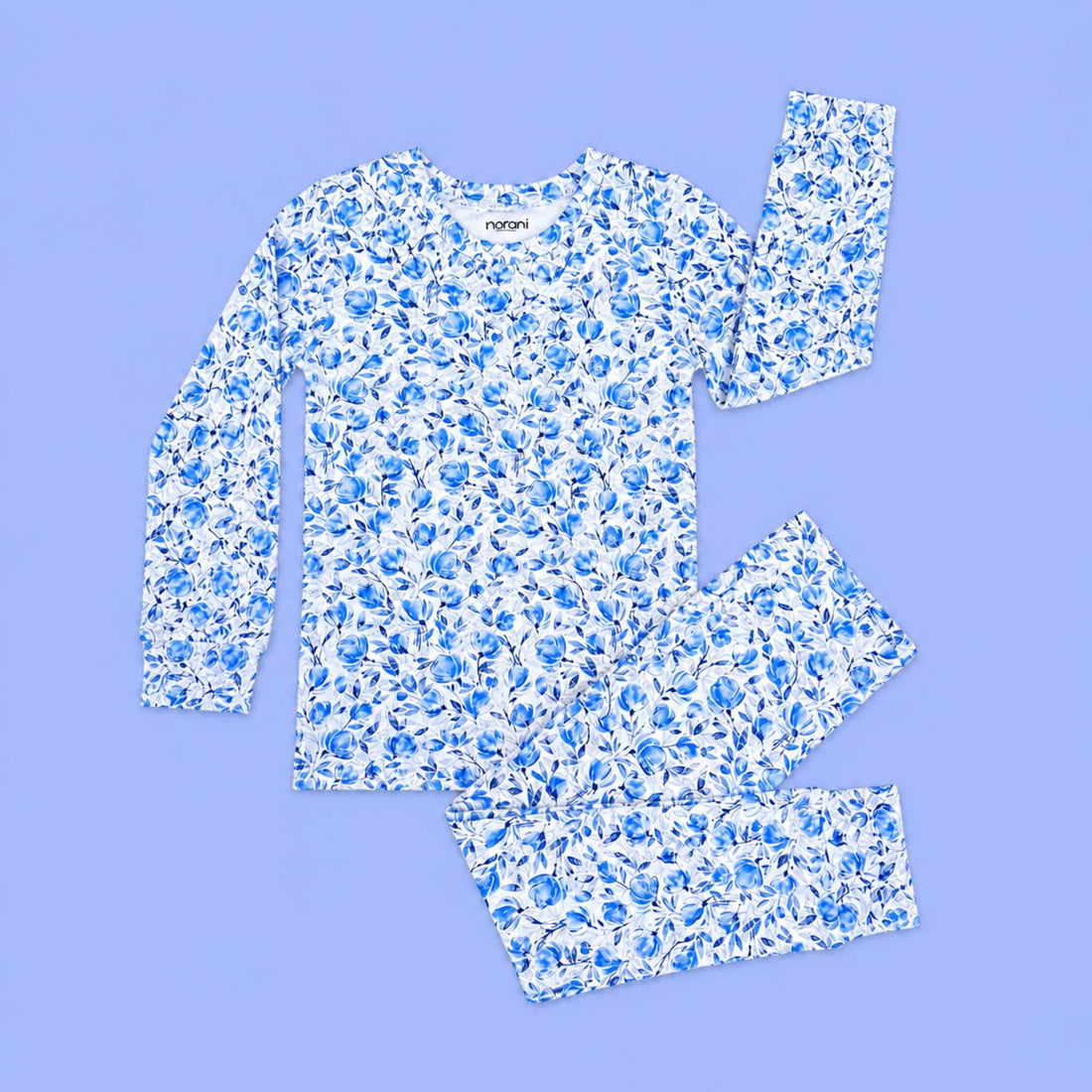 Modal Kids Pajamas - Blue Petals - Norani Baby