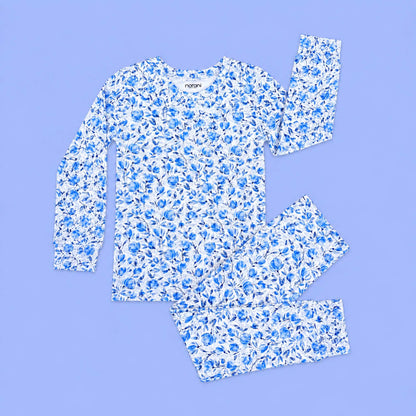 Modal Kids Pajamas - Blue Petals - Norani Baby
