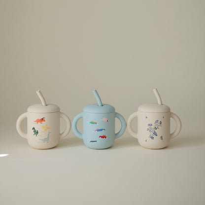 Silicone Training Cup + Straw - Norani Baby