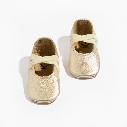 Platinum Ballet Slipper Baby Shoe - Norani Baby
