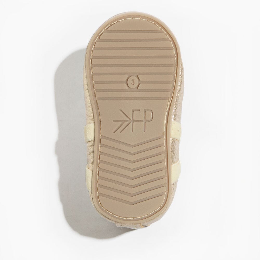 Platinum Ballet Slipper Baby Shoe - Norani Baby