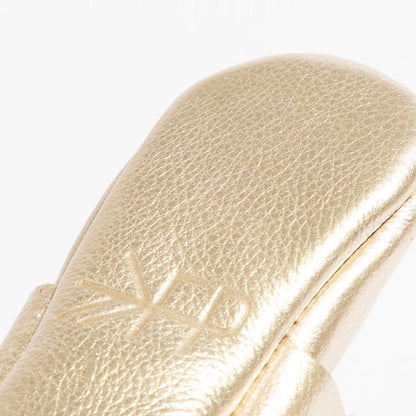 Platinum Knotted Bow Baby Shoe - Norani Baby