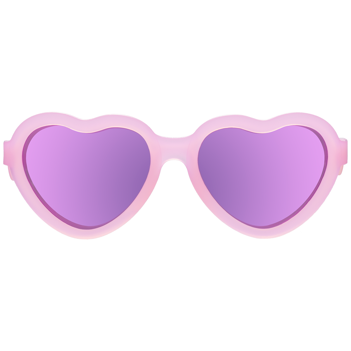 Frosted Pink Heart | Polarized Purple Mirrored Lenses