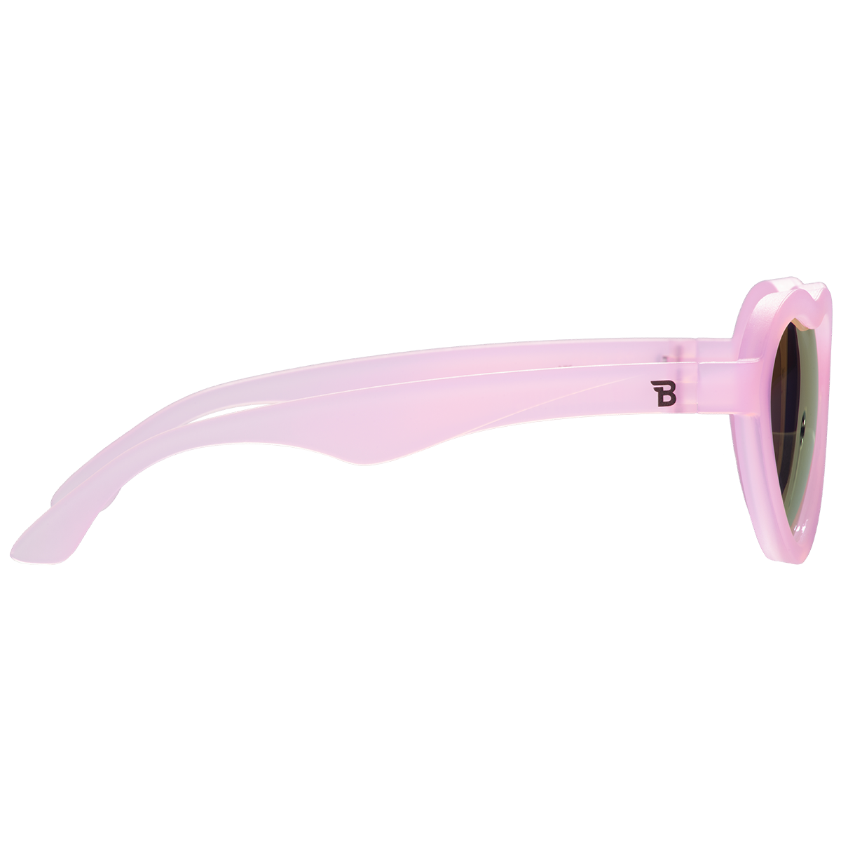 Frosted Pink Heart | Polarized Purple Mirrored Lenses