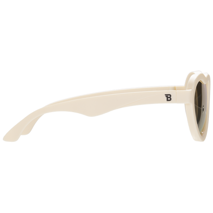 Sweet Cream Heart | Polarized Rose Gold Mirrored Lenses