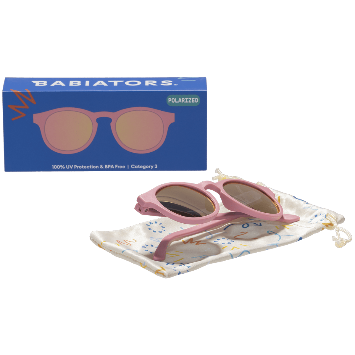 Pretty in Pink Keyhole | Polarized Pink Mirrored Lenses - Norani Baby