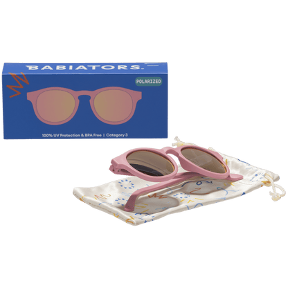 Pretty in Pink Keyhole | Polarized Pink Mirrored Lenses - Norani Baby