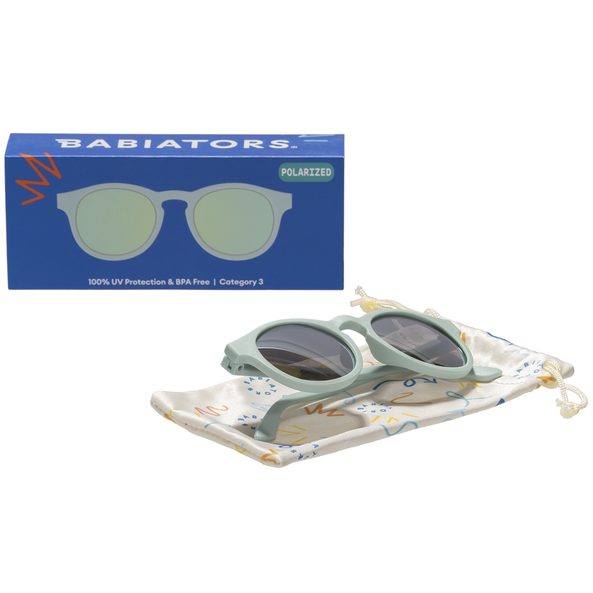 Seafoam Blue Keyhole | Polarized Seafoam Mirrored Lenses
