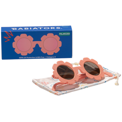 Peachy Keen Flower I Polarized Rose Gold Mirrored Lenses