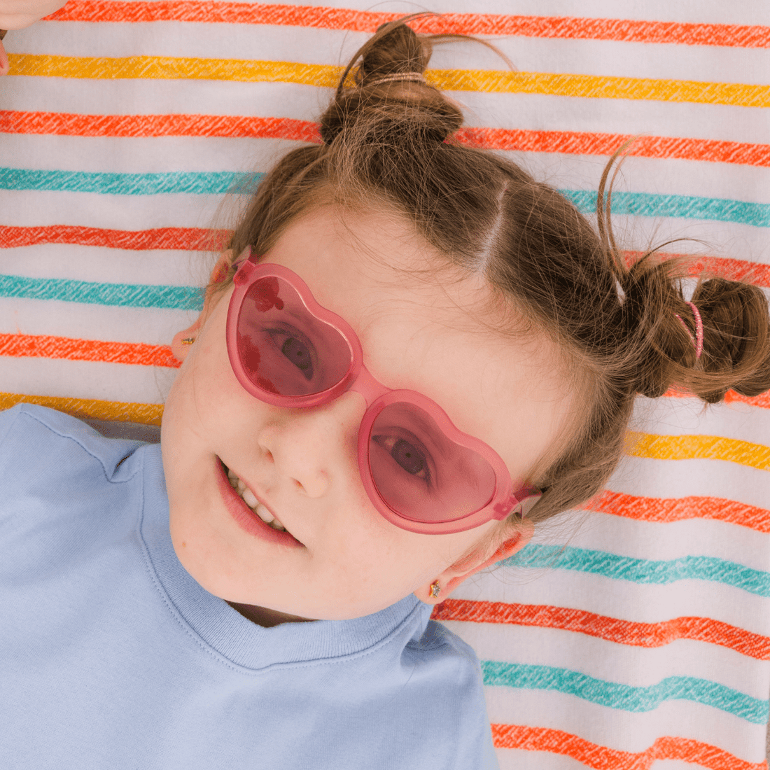 Fuchsia Haze Heart | Pink Transparent Lenses - Norani Baby