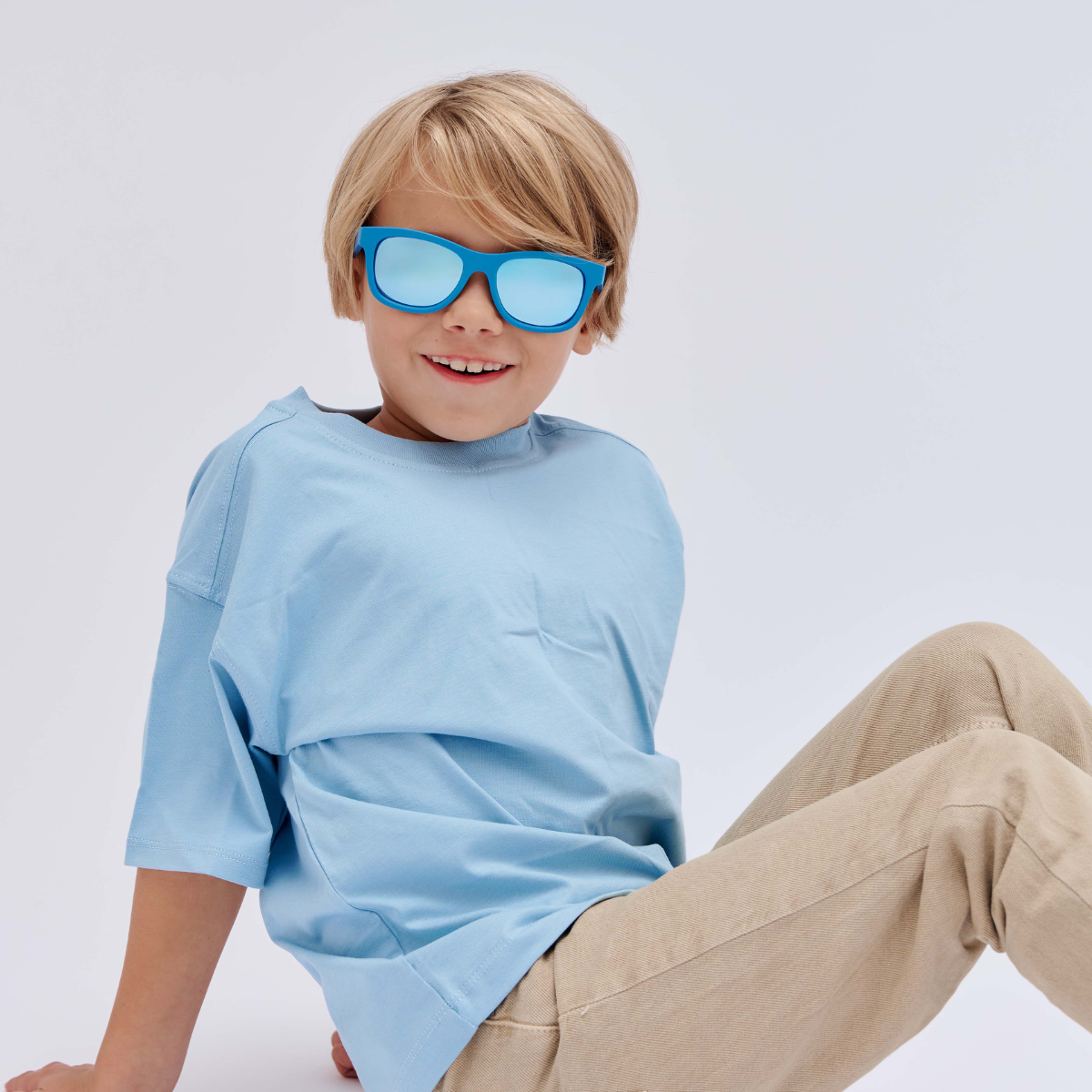 Midnight Blue Navigator | Polarized Light Blue Mirrored Lenses