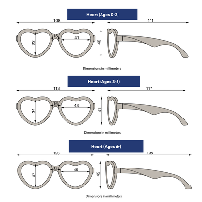 Sweet Cream Heart | Polarized Rose Gold Mirrored Lenses