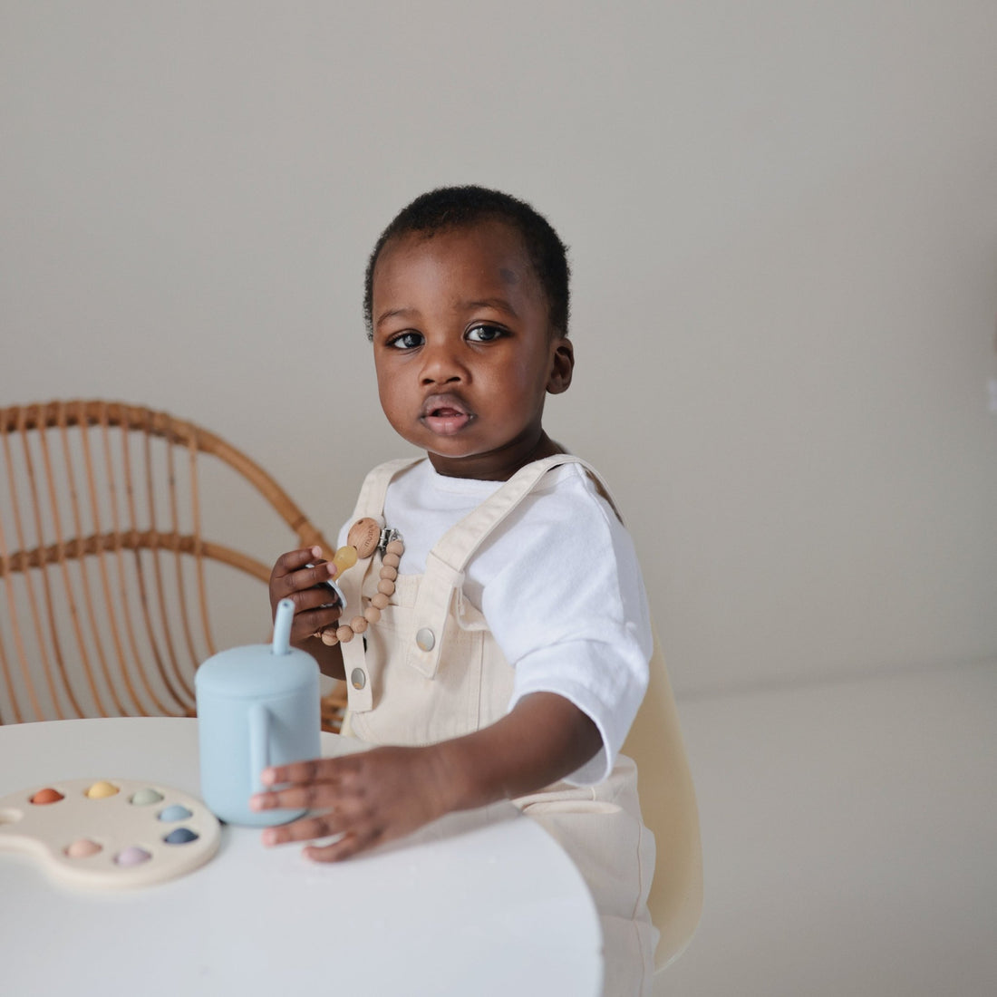 Silicone Training Cup + Straw - Norani Baby
