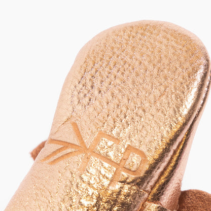 Rose Gold Knotted Bow Baby Shoe - Norani Baby