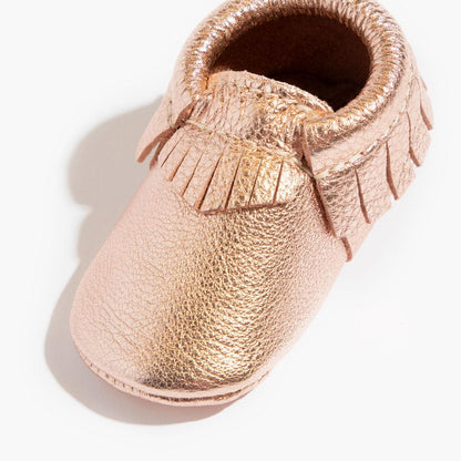 Rose Gold Moccasin Baby Shoe - Norani Baby