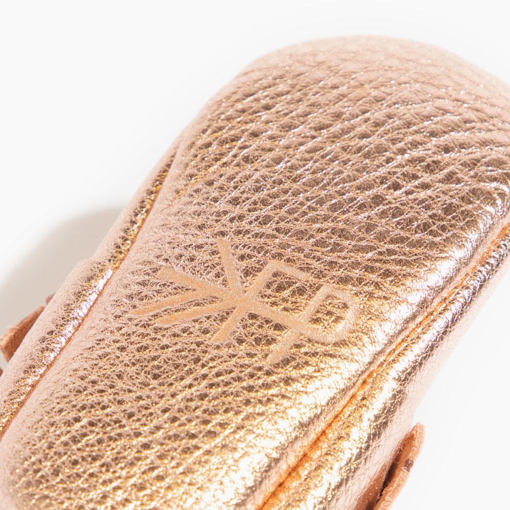Rose Gold Moccasin Baby Shoe - Norani Baby